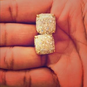 Kate Spade glitter stud earrings